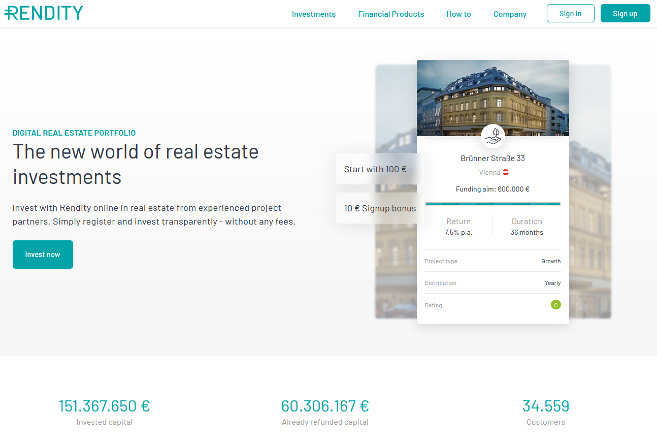 Rendity Review Invest in the Austrian Real Estate Market